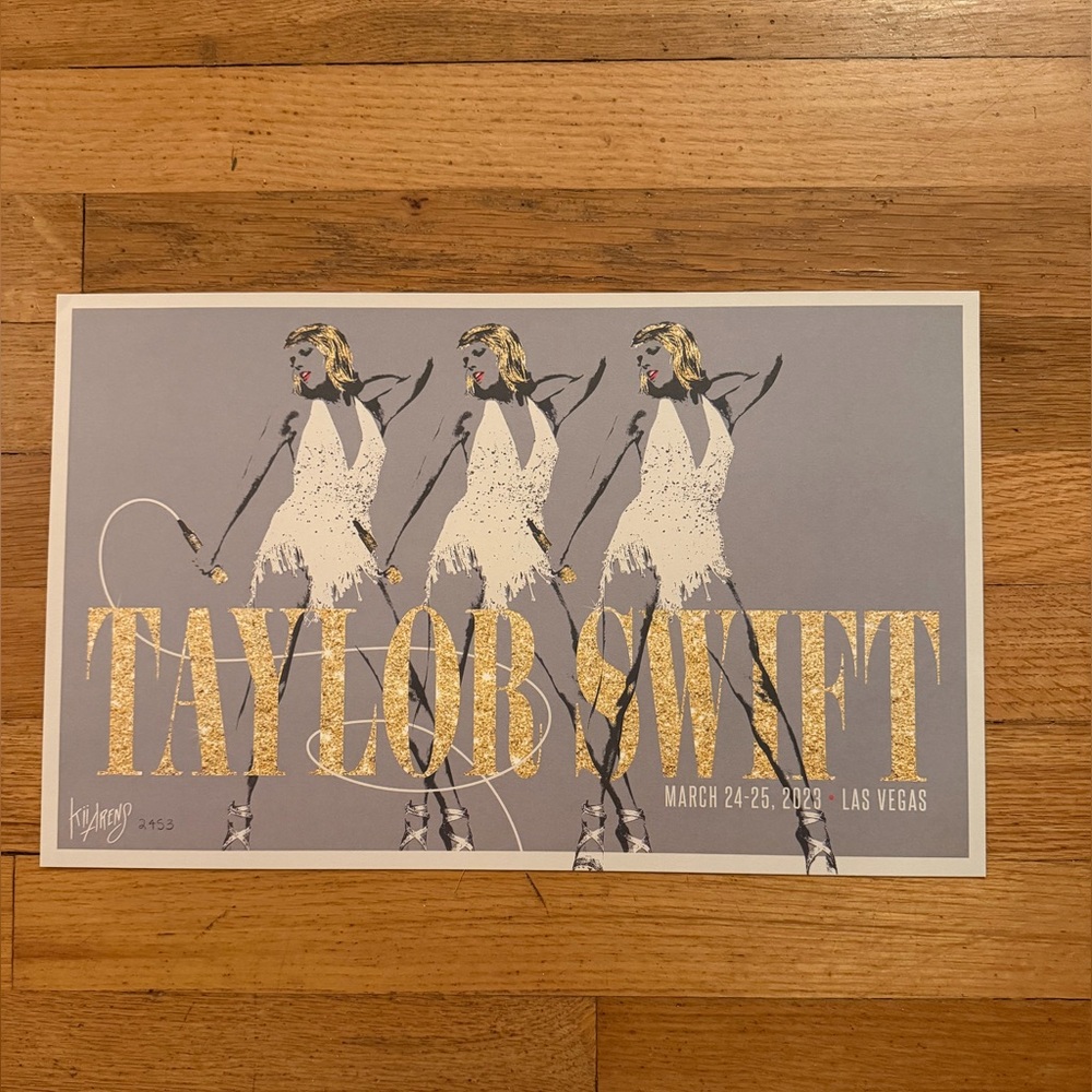 Taylor Swift Eras Tour Las Vegas VIP Poster